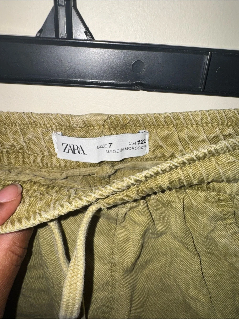 ‼️SALE‼️Zara Green kids Cargo drawstring Shorts